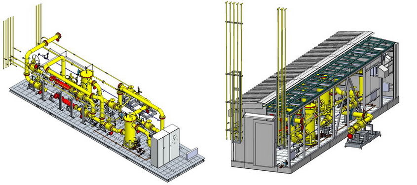 3D model of the gas receiving station